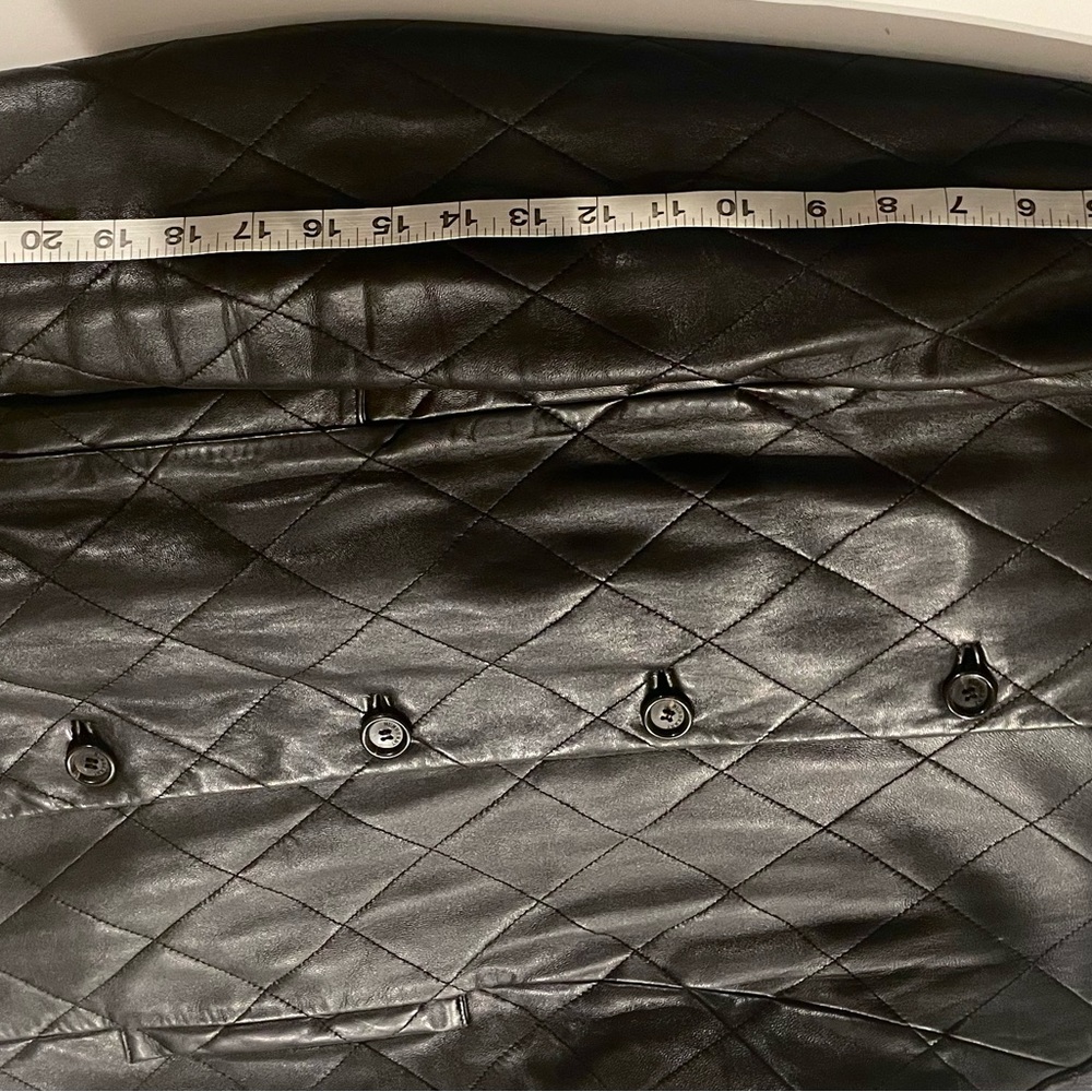 BURBERRY Vintage Quilted Leather Blazer Jacket - Picture 10 of 10